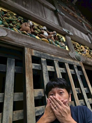 有名な三猿に、ご対面!