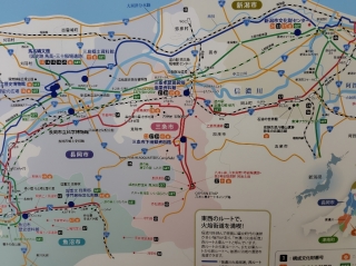 会場内に張り出されている国内の日本遺産の地図